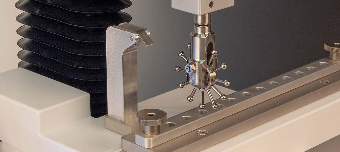 Multi-head indexing probe for testing adhesives