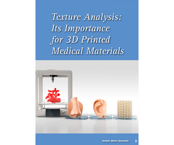 Texture Analysis in 3D Printed Medical Materials