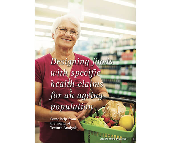 为老龄化人群设计具有特定健康声明的食品