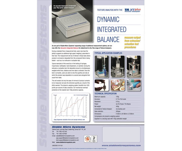 Dynamic Integrated Balance brochure