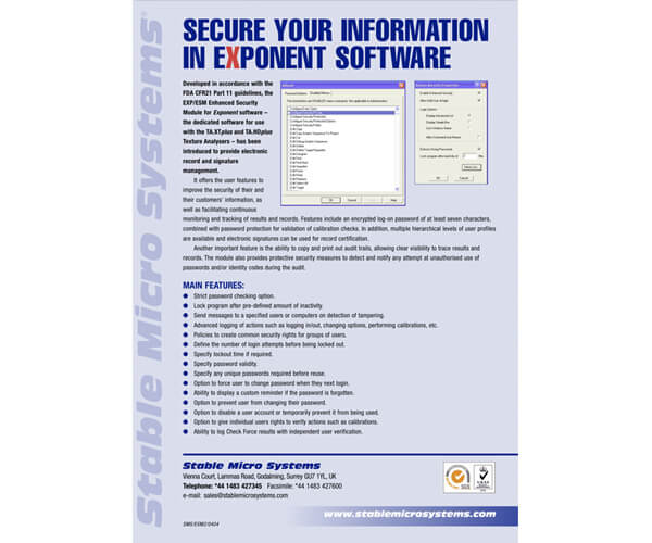 Enhanced Security Module brochure