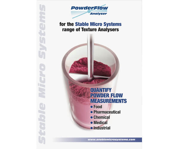 Powder Flow Analyser brochure