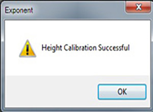Probe Height Calibration successful