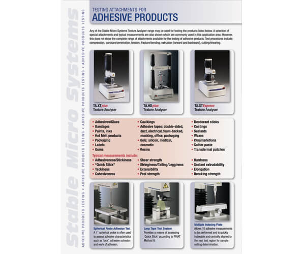 Adhesives applications brochure