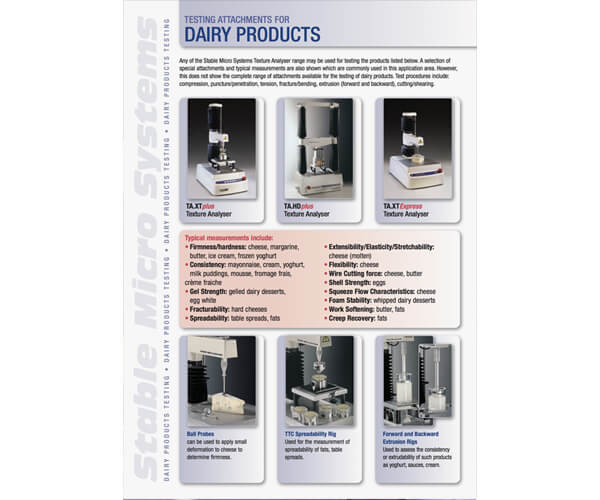 Dairy applications brochure
