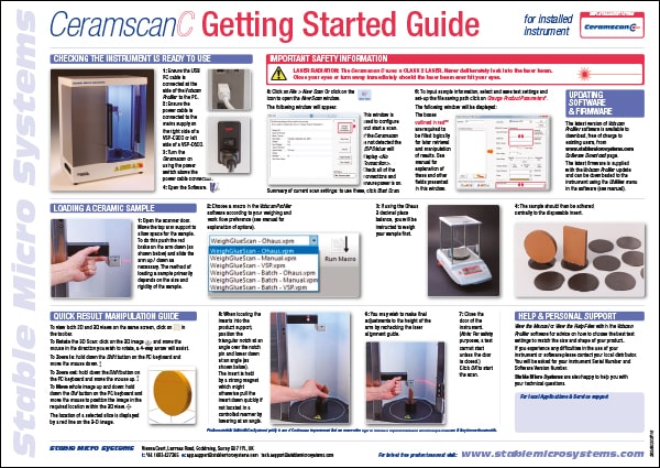 Ceramscan Getting Started Guide